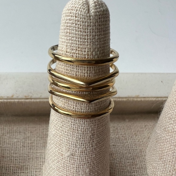Stella and Dot Gold Maylee ring (S/M) Adjustable - Picture 8 of 8